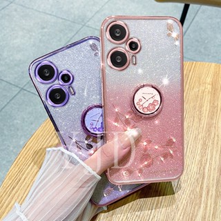 เคสโทรศัพท์มือถือ TPU นิ่ม กันกระแทก ลายดอกกุหลาบ ประดับพลอยเทียม สําหรับ Xiaomi POCO F5 Pro