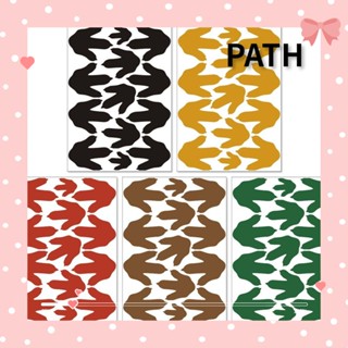 Path สติกเกอร์ไวนิล ลายรอยเท้าไดโนเสาร์ ลอกออกได้ สําหรับติดตกแต่งผนังห้องนอนเด็ก