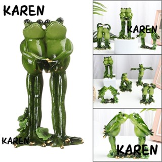 Karen ตุ๊กตากบ แฮนด์เมด ของขวัญ สําหรับตกแต่งในร่ม และกลางแจ้ง