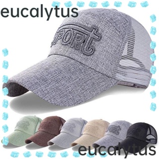 Eucalytus1 หมวกเบสบอล ผ้าฝ้าย โพลีเอสเตอร์ ระบายอากาศ แห้งเร็ว ปรับได้ สําหรับเล่นกีฬากลางแจ้ง