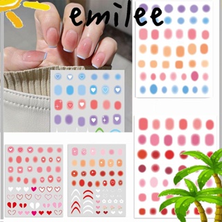 EMILEE สติกเกอร์ตกแต่งเล็บ มีกาวในตัว DIY 1 แผ่น