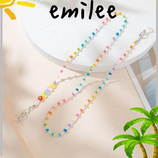 EMILEE สายโซ่คล้องคอ ประดับลูกปัด กันลื่น สําหรับแว่นตาอ่านหนังสือ