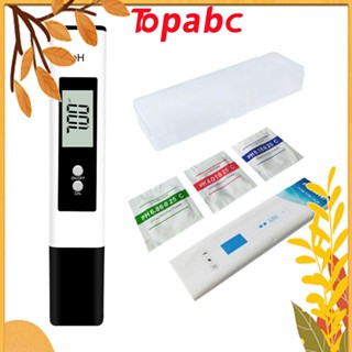 Top เครื่องวัดค่า PH ดิจิทัล 0.00~14.00 พลาสติก สีขาว ความแม่นยําสูง 0.01PH 0.01 PH