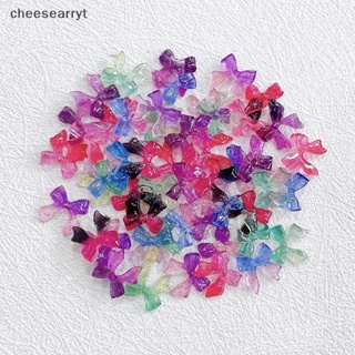 Chee อุปกรณ์ตกแต่งเล็บ โบว์ ไล่โทนสี 3D สีแคนดี้ สําหรับตกแต่งเล็บ DIY 30 ชิ้น