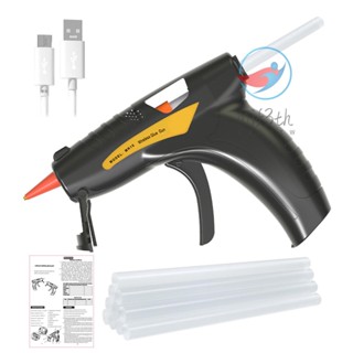 USB Lithium Electric Hot Melt Glue  Set With 50PCS Glue Sticks  0.7*150mm