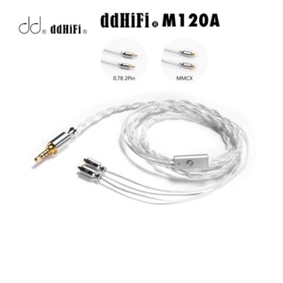 Dd ddHiFi M120A สายเคเบิลหูฟัง 3.5 มม. พร้อมตัวเชื่อมต่อ MMCX และ 2-Pin 0.78 รองรับ CTIA Standard In-line Controls และไมโครโฟน