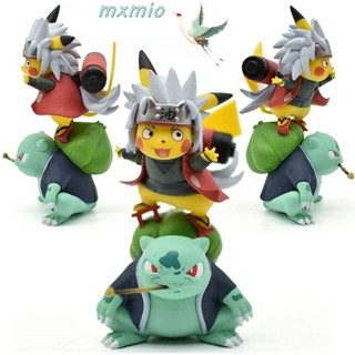 Mxmio ฟิกเกอร์การ์ตูนปิกาจู โปเกม่อน Jiraiya Pikachu ของเล่นสําหรับเด็ก