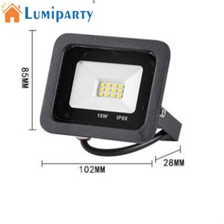 Lumiparty โคมไฟฟลัดไลท์ LED 10W กันน้ํา สําหรับสวนกลางแจ้ง