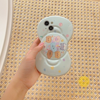 For เคสไอโฟน 14 Pro Max [Bowknot Shape Cute Elephant Animals] เคส Phone Case For iPhone 14 Pro Max 13 12 11 For เคสไอโฟน11 Ins Korean Style Retro Classic Couple Shockproof Protective TPU Cover Shell