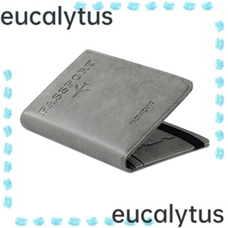 Eucalytus1 ปกหนังสือเดินทาง หนัง PU แบบบางพิเศษ มีซิป อเนกประสงค์