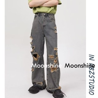 Moon  กางเกงขายาว คาร์โก้ กางเกง เชือกอเมริกันคลาสิค Cargo pants 2023 NEW  AG080710 ทันสมัย Korean Style ทันสมัย Beautiful A20M02O 36Z230909