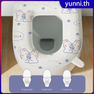 Waterpoof Soft Toilet Seat Cover Cute Bunny Kitty Bathroom Washable Cushion O-shape Toilet Seat Bidet Toilet Cover Accessories Yunni