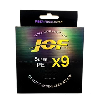 Jof X9 สายเชือกถัก PE ป้องกันแรงเสียดทาน ขนาดกลาง ใหญ่ 500 300 100 เมตร สําหรับตกปลาน้ําเค็ม