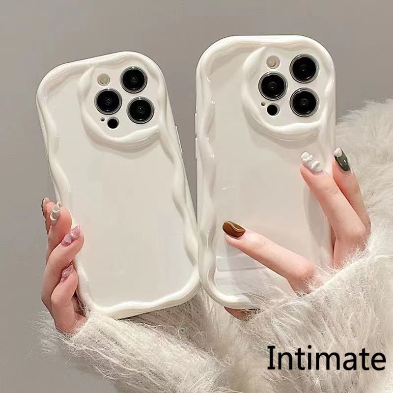 Xiaomi Redmi Note 12S 12 11S 11 10S 10 9S 9 8 Pro Max สีพื้น แวววาว ลายครีม เคสโทรศัพท์