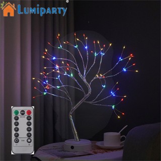 Lumiparty โคมไฟ Led 108 ดวง รูปต้นบอนไซ ประดับไข่มุก สําหรับตกแต่งต้นบอนไซ