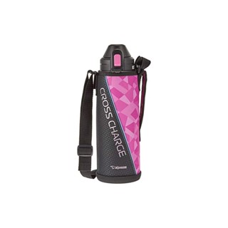 ZOJIRUSHI Water Bottle Direct Drink Sports Type Stainless Cool Bottle 1.0L Diamond Pink SD-AJ10-PZ