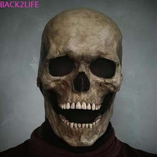 Back2life หน้ากากหัวกะโหลกน่ากลัว พร็อพสําหรับปาร์ตี้ฮาโลวีน