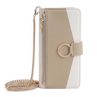 เคสโทรศัพท์มือถือหนัง ฝาพับ พร้อมช่องใส่บัตร และสายคล้องไหล่ มีซิป สําหรับ VIVO Y20 Y20i Y20S Y20T Y11S Y12S Y20 2021 Y11 2019 2023 Y02A Y02 4G