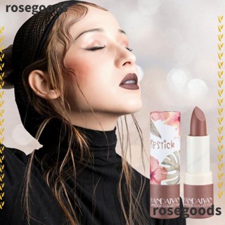 Rosegoods1 เครื่องสําอาง ลิปสติก ลิปกลอส เนื้อแมตต์กํามะหยี่ ติดทนนาน