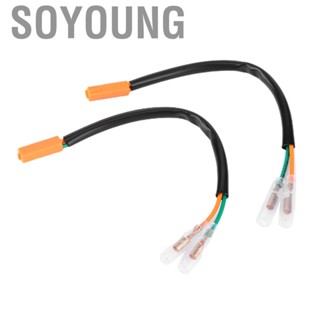 Soyoung Turn Signal Wiring Adapter 2‑Pin Simple 3rd Motorcycle Wire Connected for Z125 Z250 Z300 Z650 Z900