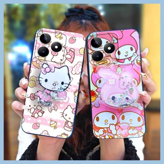 Cute TPU Phone Case For Realme C53/Narzo N53 drift sand Silicone Anti-knock Kickstand Fashion Design Anti-dust Durable