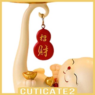 [Cuticate2] ถาดเรซิ่น รูปปั้นแมว สําหรับตกแต่งบ้าน ชั้นวางหนังสือ เครื่องประดับ กุญแจ