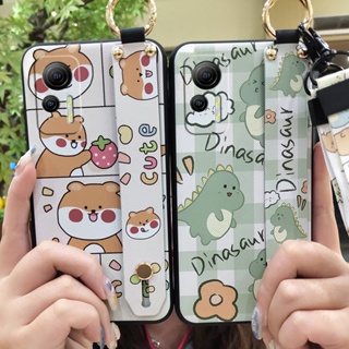 Wrist Strap Fashion Design Phone Case For Ulefone Note14 Kickstand Wristband Cartoon Waterproof Durable Dirt-resistant