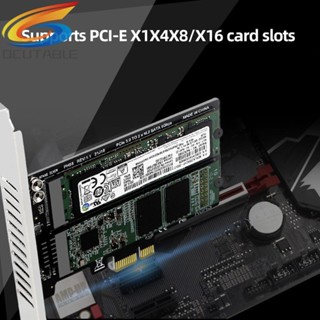 [Qcutable.th] อะแดปเตอร์การ์ดฮาร์ดดิสก์ PCIE3.0 X1 X4 X8 X16 เป็น M.2 SATA 2 B Key M.2