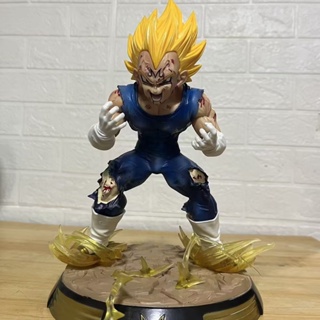 โมเดลตุ๊กตาฟิกเกอร์ Dragon Ball Z Majin Vegeta Super Saiyan GK ขนาด 27 ซม. ของเล่นสําหรับเด็ก