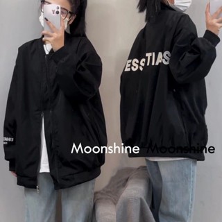 Moon เสื้อกันหนาว เสื้อคลุม ย้อนยุคในอเมริกา oversize 2023 NEW AG081126