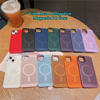   เคสโทรศัพท์มือถือ PC แม่เหล็ก กระจายความร้อน กันลื่น ขนาดใหญ่ สําหรับ iPhone 13 Pro Max