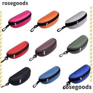 Rosegoods1 กล่องแว่นตากันแดด แบบแข็ง มีซิป หลายสี 2 ชิ้น