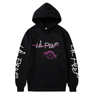 เสื้อกันหนาว มีฮู้ด แบบสวมหัว ลาย Lil Peep สําหรับผู้ชาย