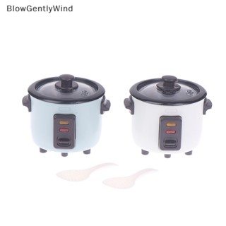 Blowgentlywind หม้อหุงข้าว ขนาดเล็ก 1:12 สําหรับบ้านตุ๊กตา