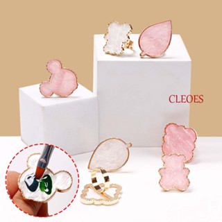 Cleoes จานสีทาเล็บเจล รูปเมฆ หมี มิกกี้ DIY