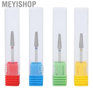 Meyishop 4pcs Nail Drill Bits Nails Manicure Grinding Head Emery Polisher Kit