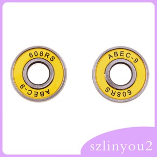 [szlinyou2] ตลับลูกปืนล้อสเก็ตบอร์ด ABEC-9 608RS คุณภาพสูง 10 ชิ้น