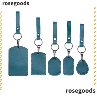 Rosegoods1 กระเป๋าสตางค์หนัง ใส่บัตรประจําตัวประชาชน แบบคลิปหนีบล็อคประตู