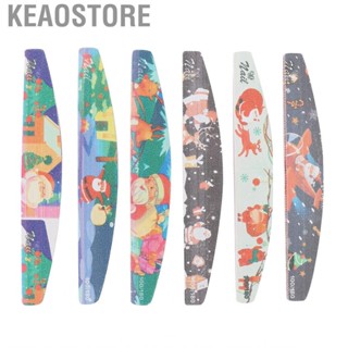 Keaostore Nail Files  6PCS 2 Sided File Polishing Strip for Home Shop Adult Woman