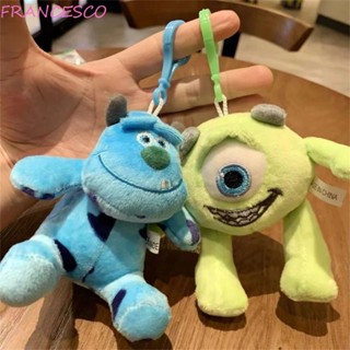 Francesco พวงกุญแจตุ๊กตา Kawaii Mike Wazowski ยัดไส้ พวงกุญแจ James Sullivan ของเล่นยัดไส้นุ่ม สําหรับเด็ก