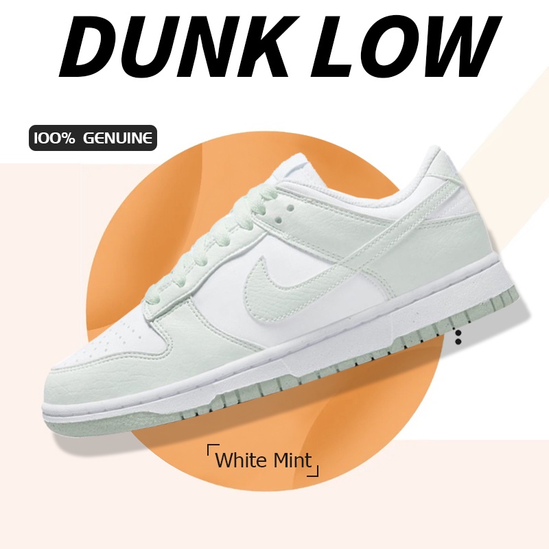 ของแท้ 100 % Nike Dunk Low Next Nature White Mint Dn1431-102 Sneakers