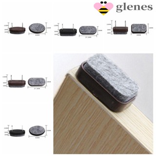 Glenes แผ่นพลาสติกสักหลาด กันลื่น ป้องกันรอยขีดข่วน กันชื้น DIY สําหรับโซฟา เท้า 10 ชิ้น ต่อชุด