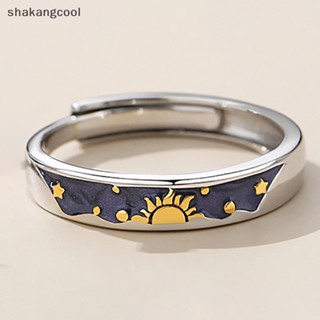 Shakangcool แหวนแฟชั่น ลาย Van Gogh Starry Sky สร้างสรรค์ เครื่องประดับคู่รัก สําหรับผู้ชาย ผู้หญิง SGL