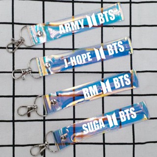 Kpop BTS Laser Lanyard V JIMIN Mobile Phone Keyring Keychain Clearance sale