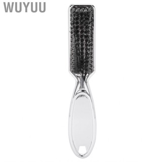 Wuyuu Neck Dust Brush  Hair Sweeping Electroplated Silver Handle for Combing Beard