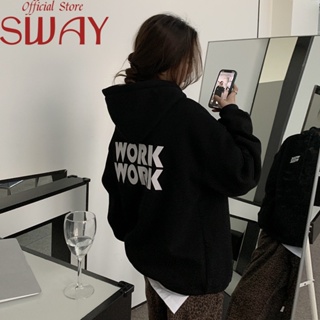 SWAY  เสื้อผ้าผู้ญิง แขนยาว เสื้อฮู้ด คลุมหญิง สไตล์เกาหลี แฟชั่น  สวย สวยงาม ทันสมัย Chic A98J1IM 36Z230909