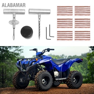 ALABAMAR ชุดซ่อมยางเหล็ก Universal Heavy Duty Vehicle Emergency Tool Kit Fit for Cars Trucks Motorcycles ATVs