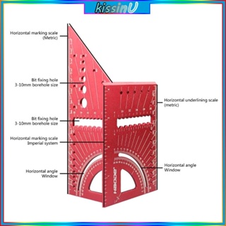 Kiss ไม้บรรทัดอลูมิเนียมอัลลอยด์ ประสิทธิภาพสูง สําหรับวัดมุม