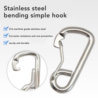 Sports Love สปริง Snap Hook Carabiner 316 สแตนเลสสตีลเกรดมารีน Heavy Duty Spring Hooks สำหรับอุปกรณ์ดำน้ำ