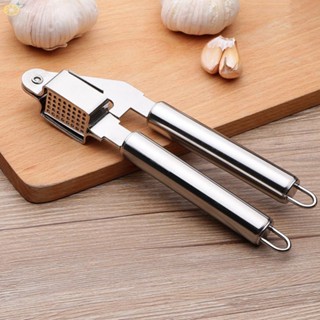 【VARSTR】Garlic Press Stainless Steel Baking Cooking Handheld Kitchen Accessories